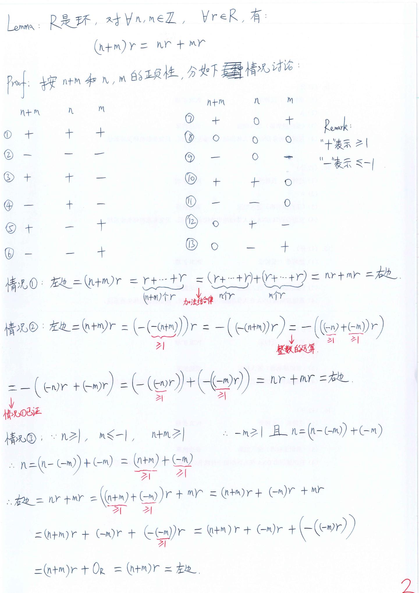 李文威《代数学讲义》学习笔记——3.1环和域（2）——环中元素整数倍的定义；环中元素整数倍的最基本运算性质 - 知乎