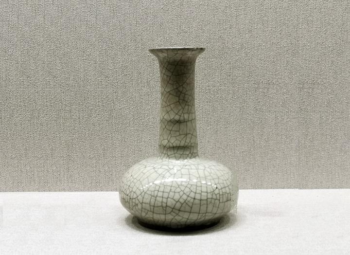 早期收藏老件瓷器金絲鐵線哥窯雙耳瓶| Yahoo拍賣