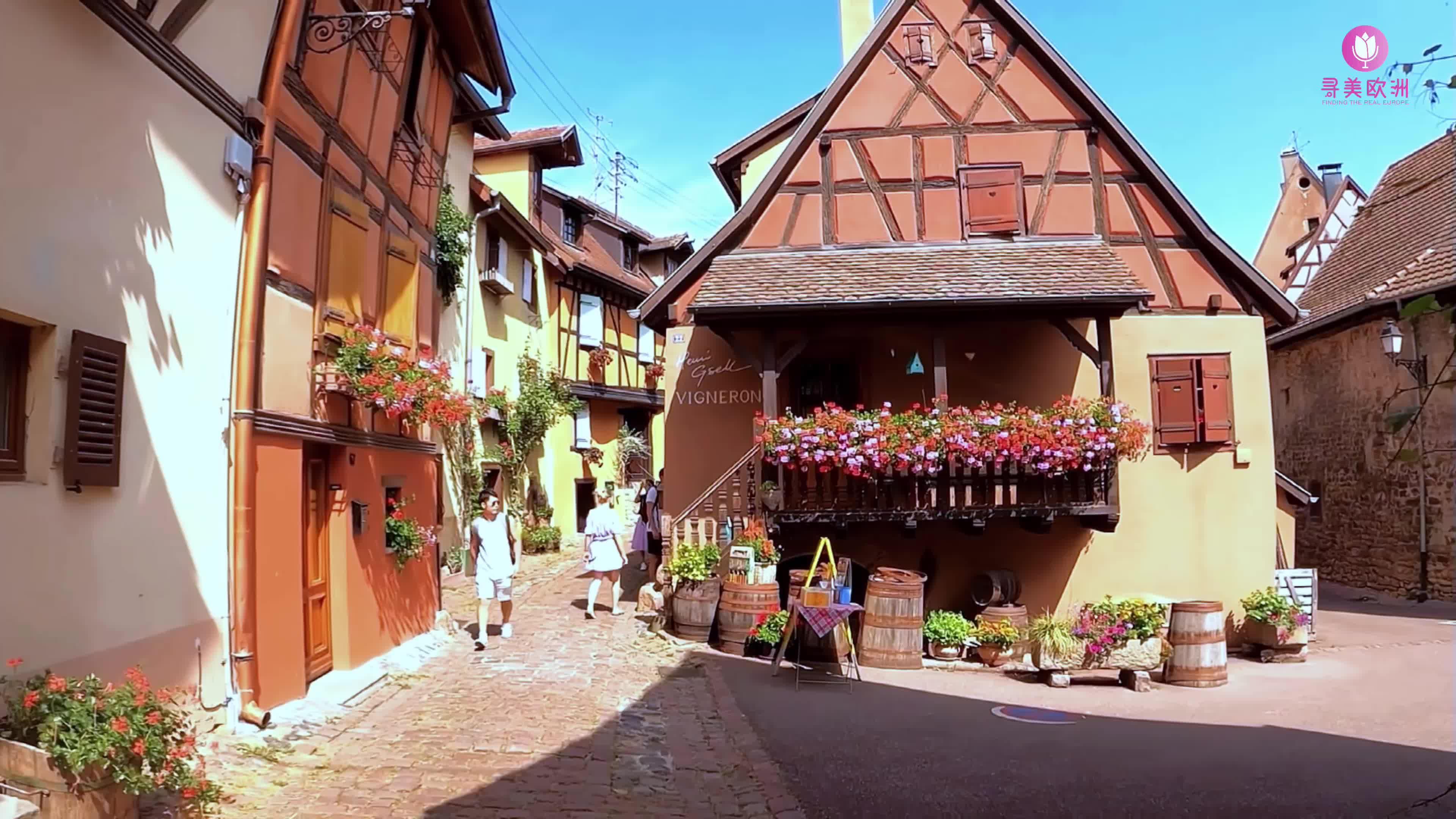 寻美欧洲被时光遗忘的法国鲜花小镇