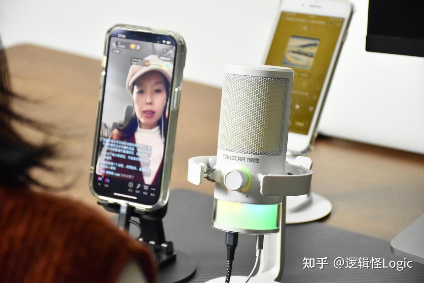 手机电脑双端操控!得胜GX3麦克风评测,直播录音全能神器