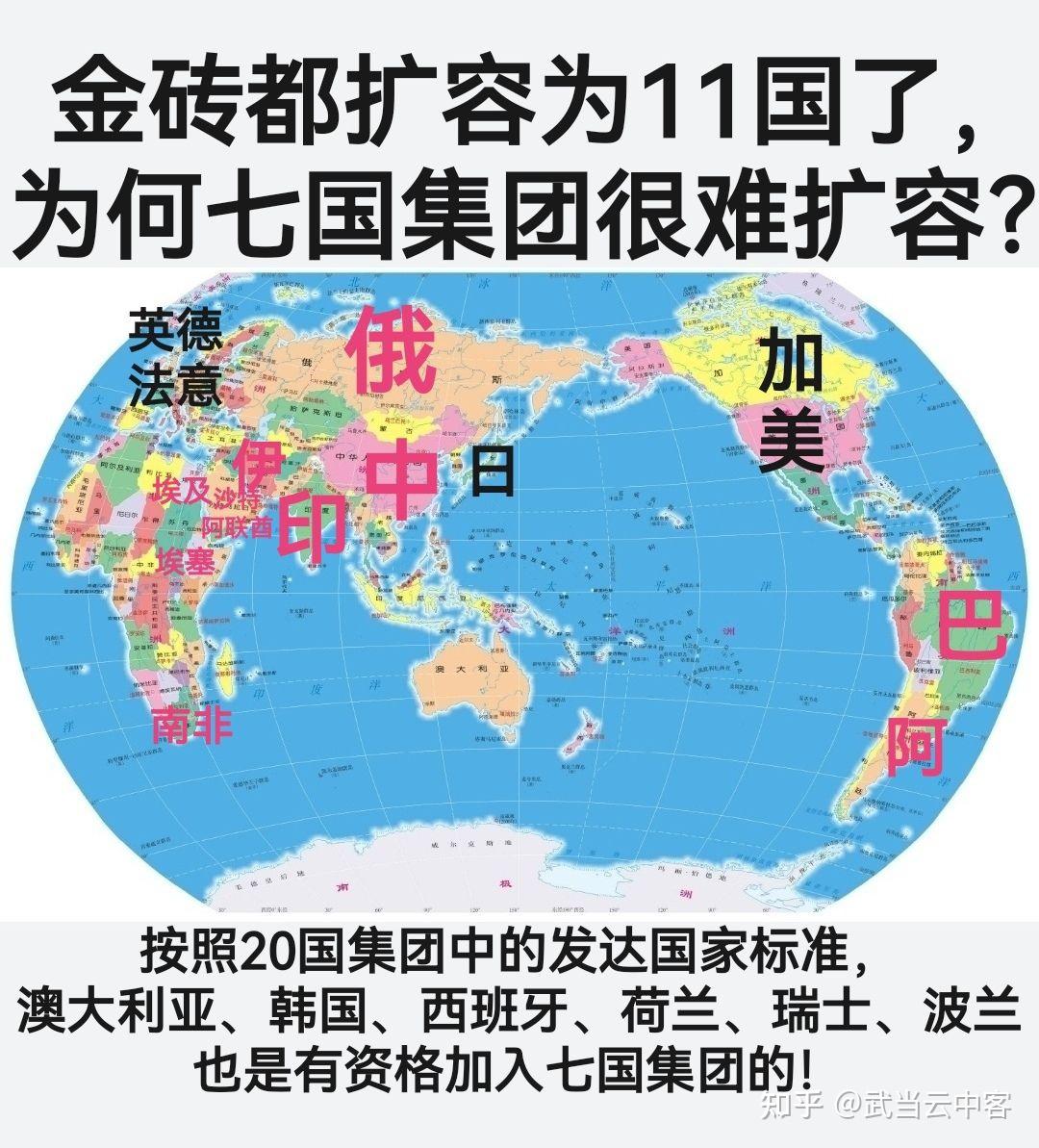 金砖都扩容到11国了,为何七国集团很难扩容? - 知乎