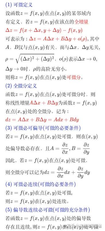 [重要]考研数学概念：多元函数微分学的概念(三)：可微和全微分 - 知乎