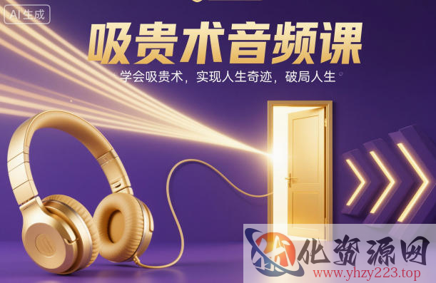 吸贵术音频课，学会吸贵术，实现人生奇迹，破局人生