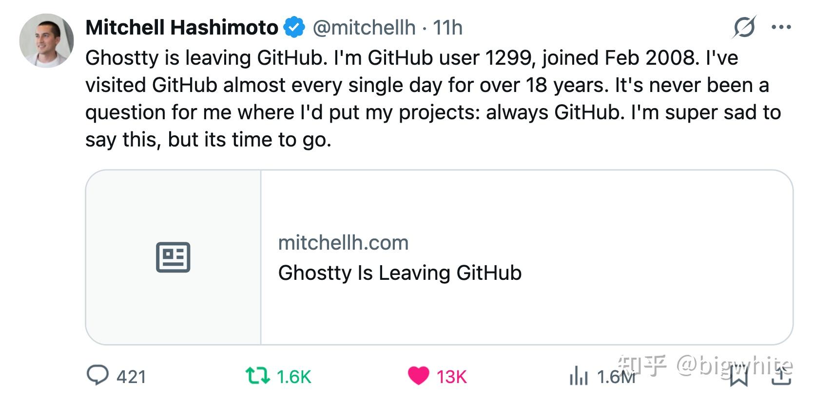 Ghostty 之父带头“出走”GitHub！官方 CTO 紧急道歉，并揭秘正在使用 Go 语言救火 - 知乎