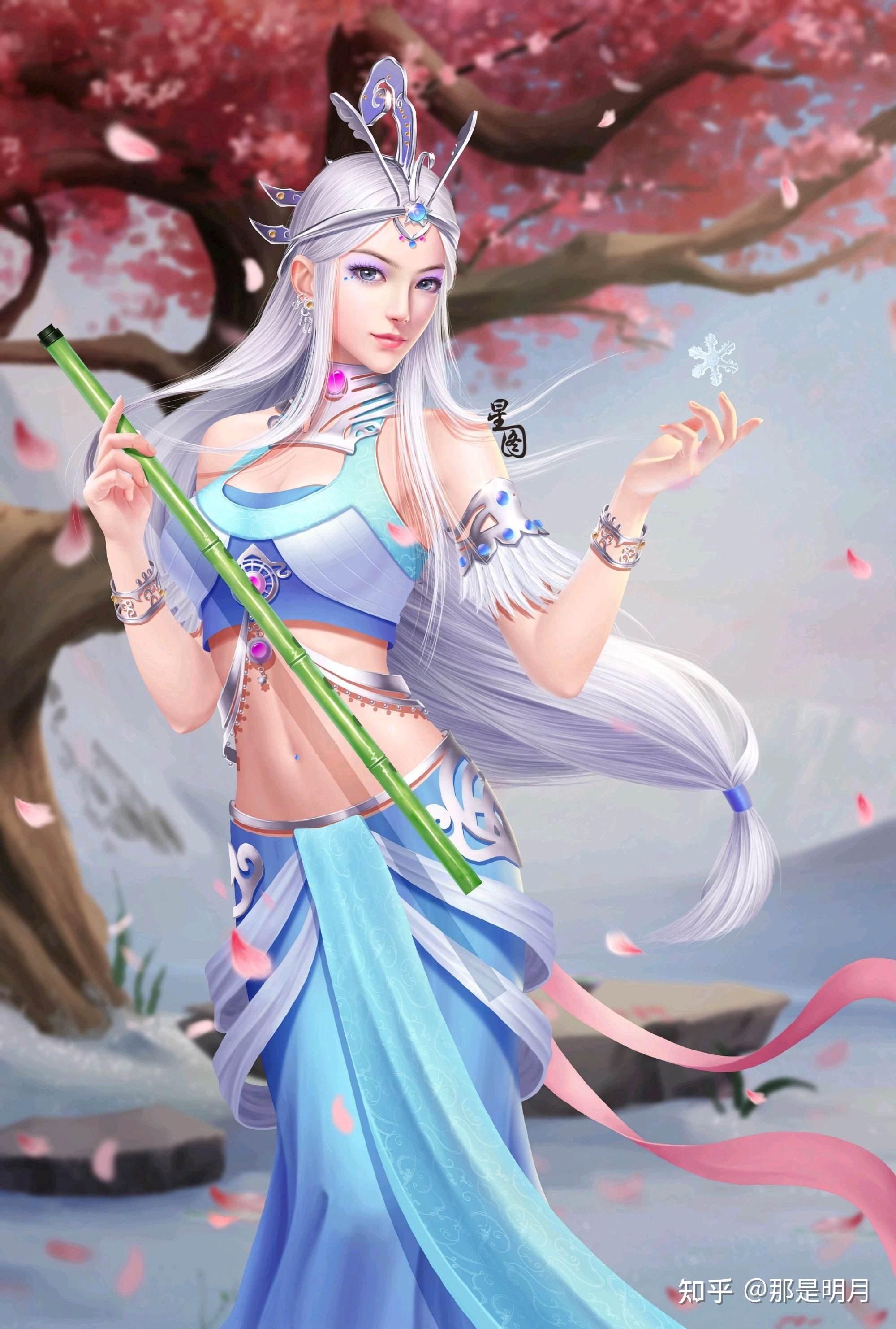 可以分享一下国漫女神游戏cg美女的高清壁纸吗