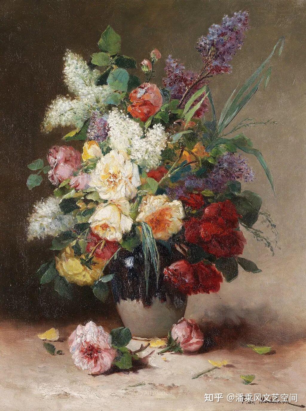 法国画家Eugene Henri Cauchois尤金·亨利·柯乔瓦:花卉静物画 - 知乎