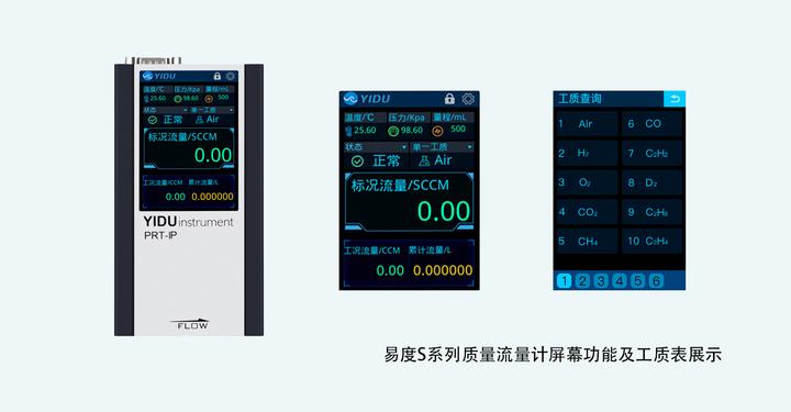 科研与工业流体测控的得力助手——易度触摸屏数显质量流量控制器