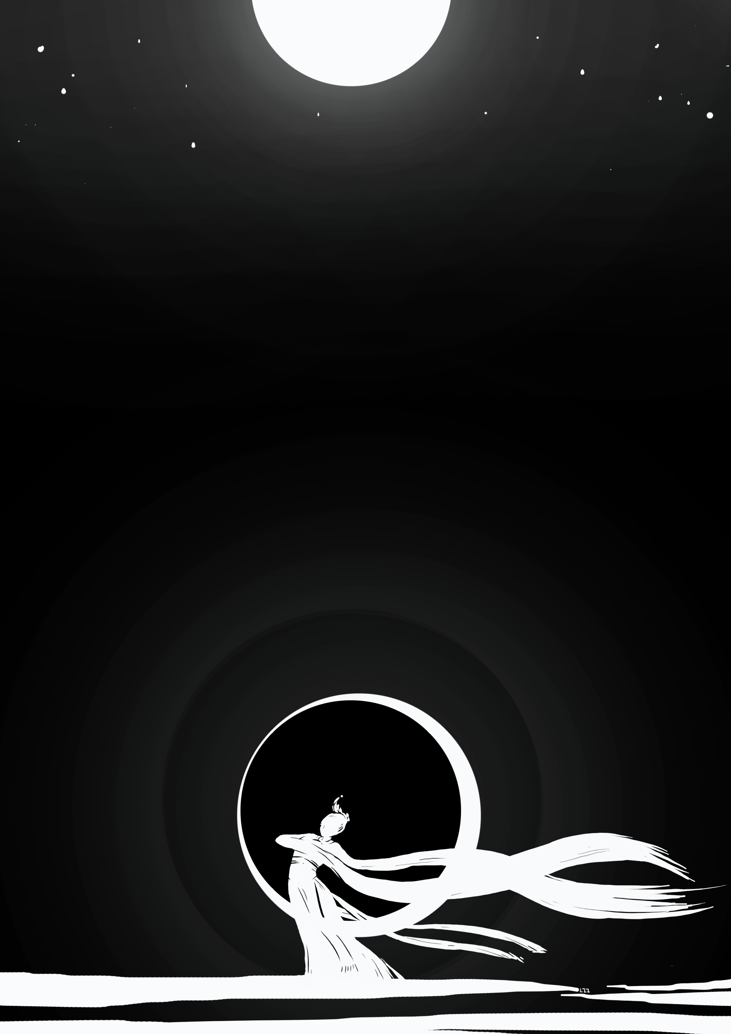 有哪些适合做手机壁纸的黑底色图片? - 知乎