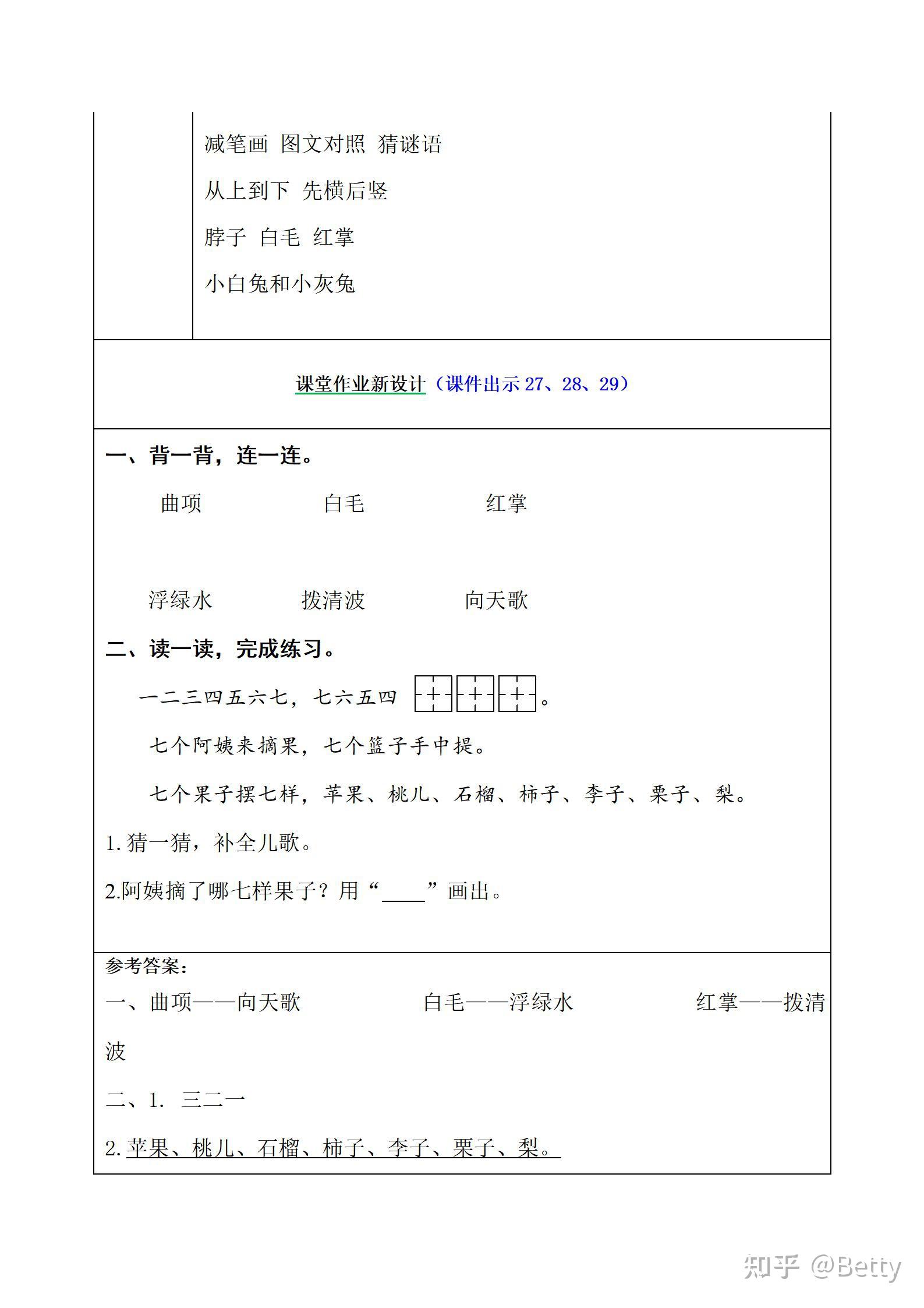 部编小学1年级上册第一单元《语文园地一》教学教案＋PPT课件 - 知乎