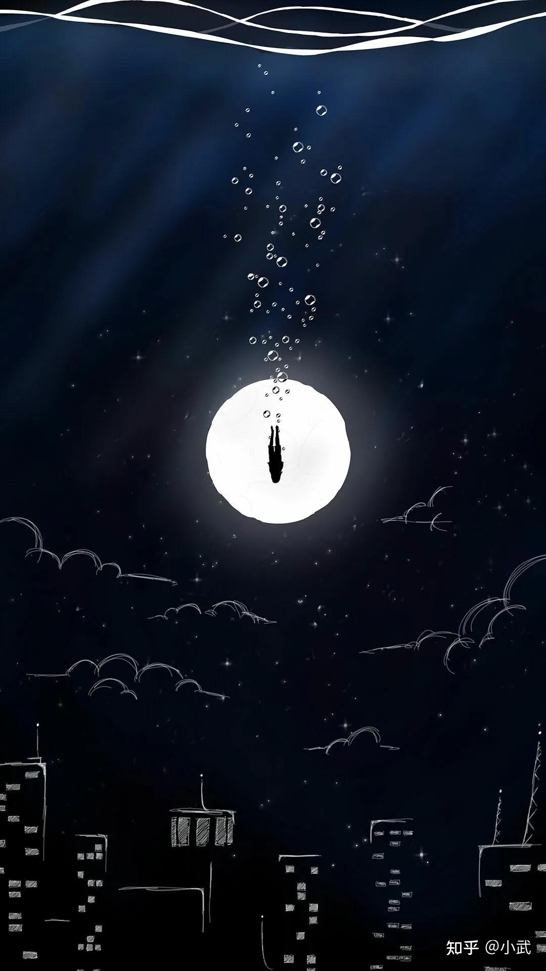 想找一张图片,大概是一个人物或动物之类的正在深海里坠落的样子.