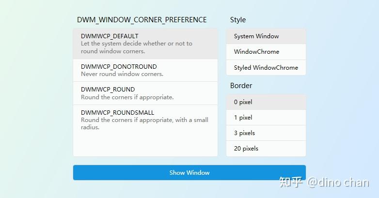 [WPF] 在 Windows 11 中处理 WindowChrome 的圆角 - 知乎