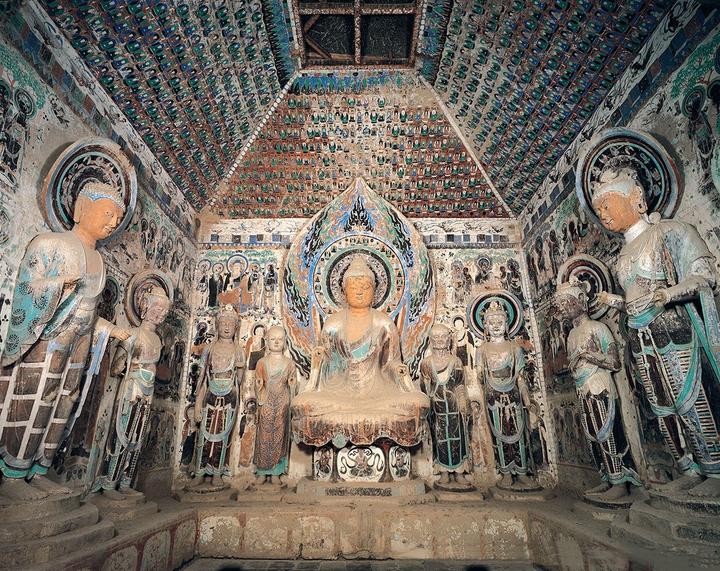 中国　三彩　仏頭　置物　C　6268 中国 三彩 仏頭 置物 C 6268