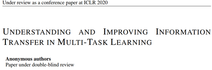 Information Transfer In Muti task Learning Information Transfer In Muti task Learning