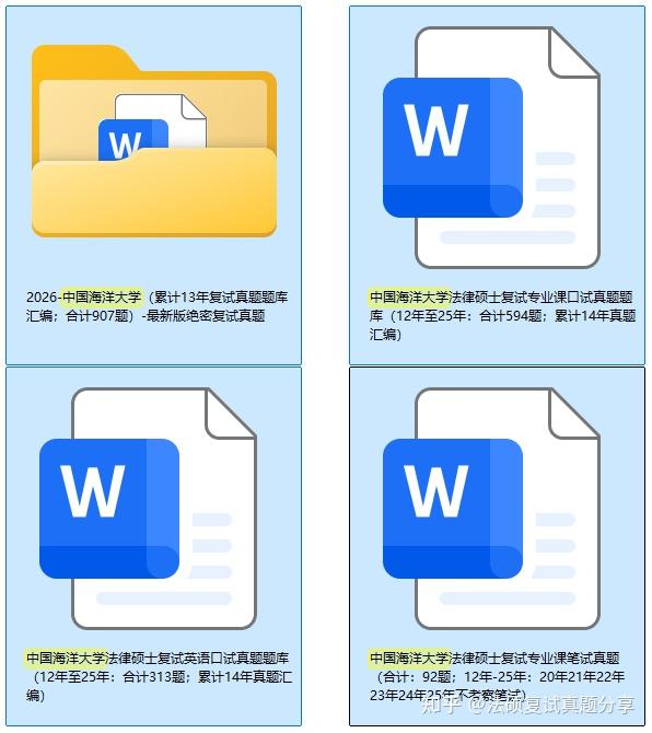 26年中国海洋大学法律硕士复试真题2119题/中国海洋大学法硕非法学/海大法硕法学复试真题原题题库 - 知乎