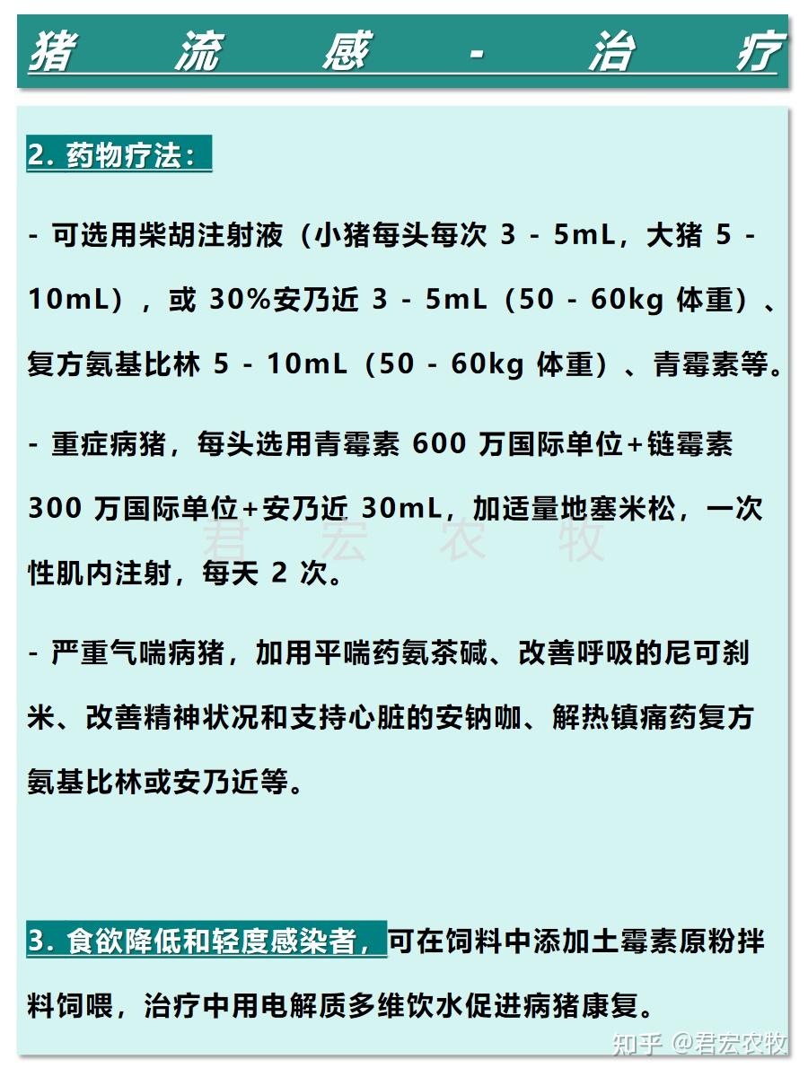 猪流感6种症状+2条预防+4种治疗办法 - 知乎