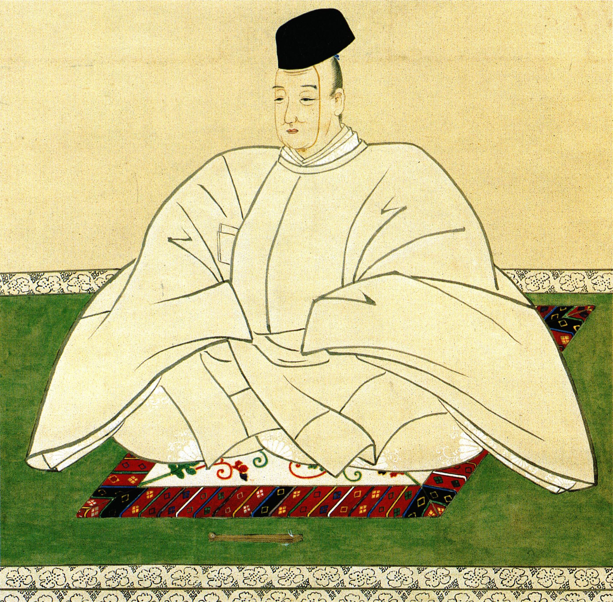 为什么古代日本天皇的肖像画中天皇都是盘腿而坐而不是正坐? 