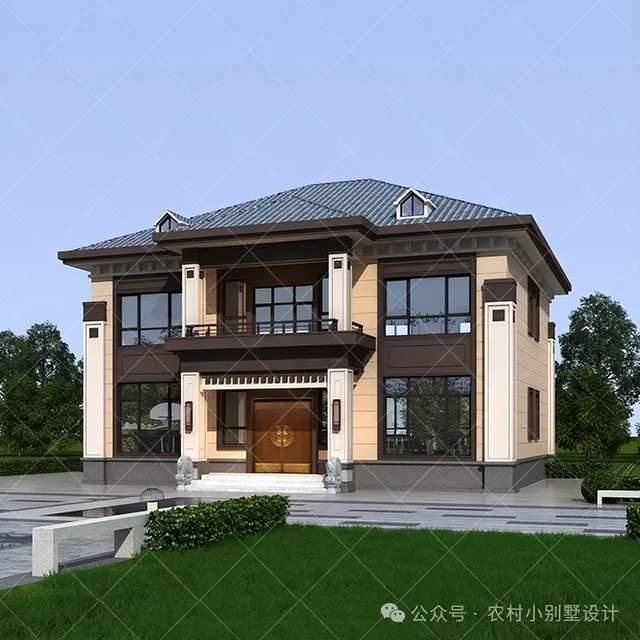 30款带阁楼二层新中式自建房别墅，2025回乡建房首选别墅效果图 - 知乎