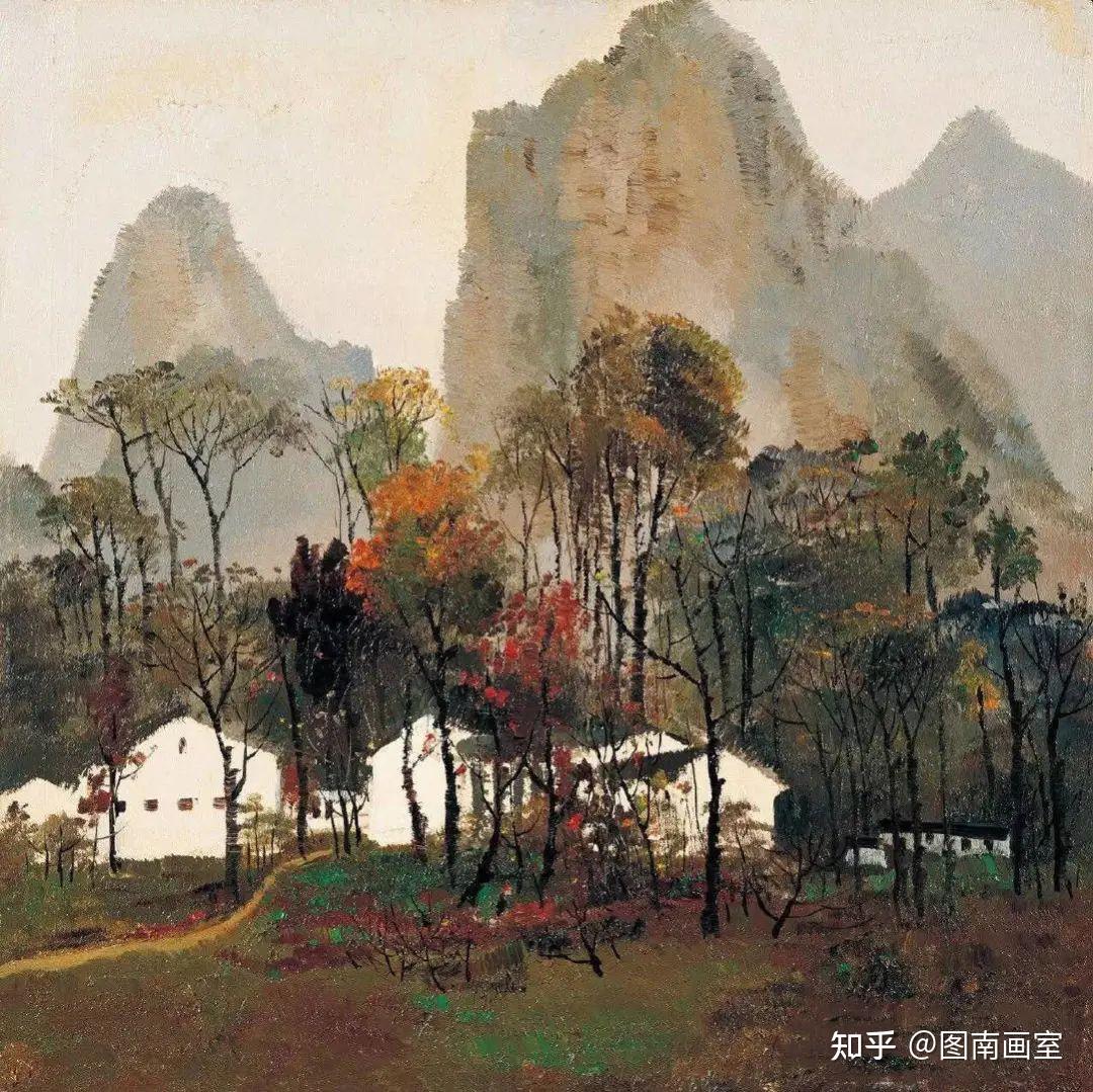 名家作品分享| 吴冠中经典油画作品，表现了中国传统文化的意蕴- 知乎