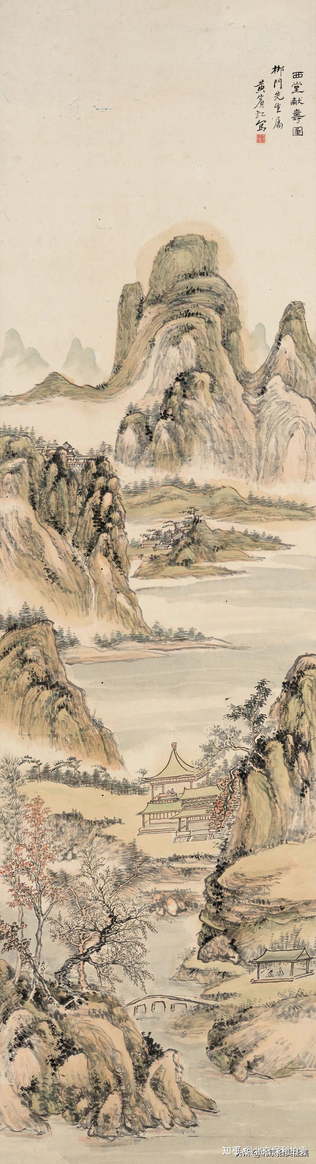 掛軸】李可染 壽雨江南 1907-1989 中国近代美術 紙本 肉筆時代