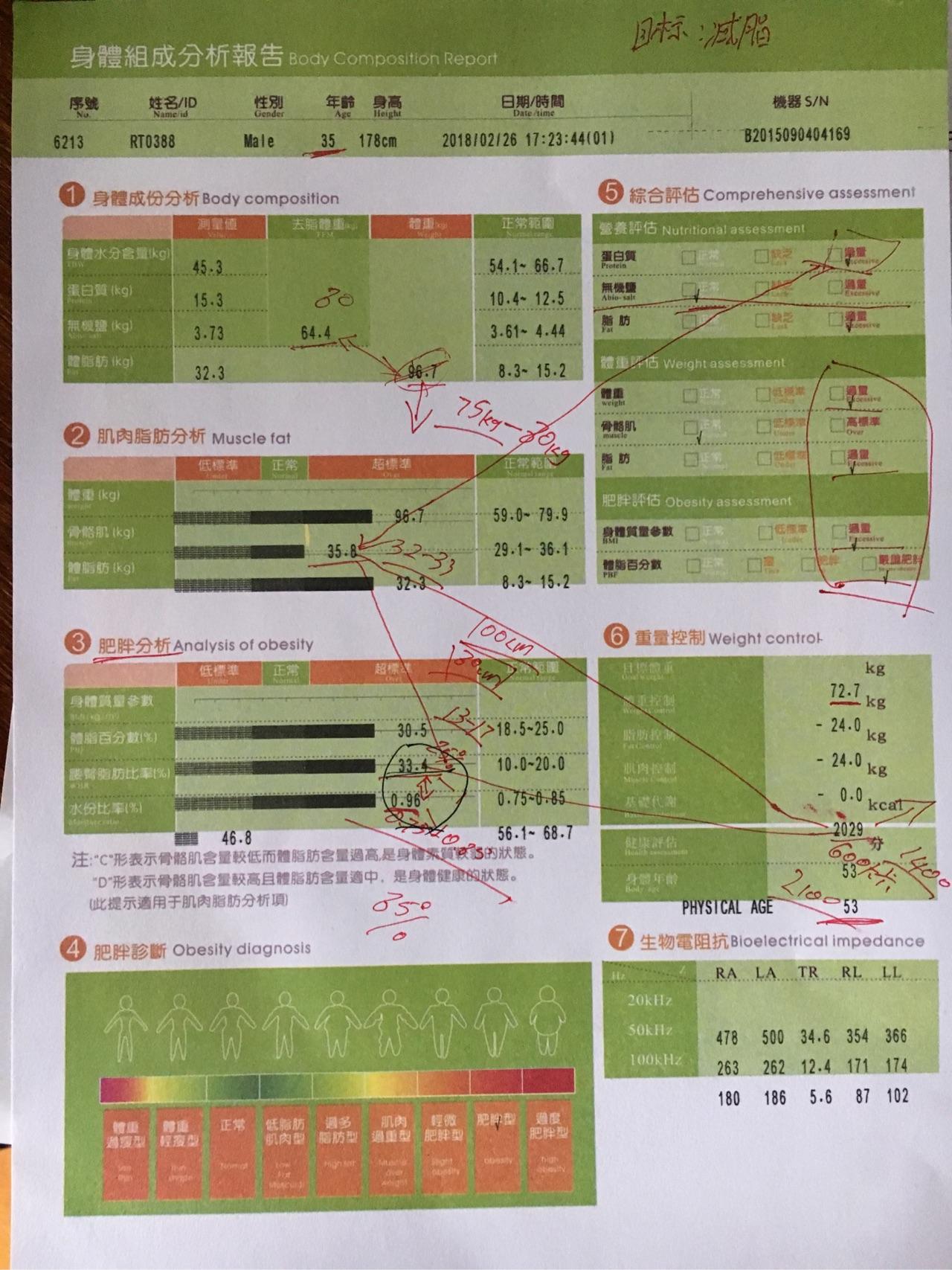 肌肉率的标准是多少啊多少是在正常范围呢