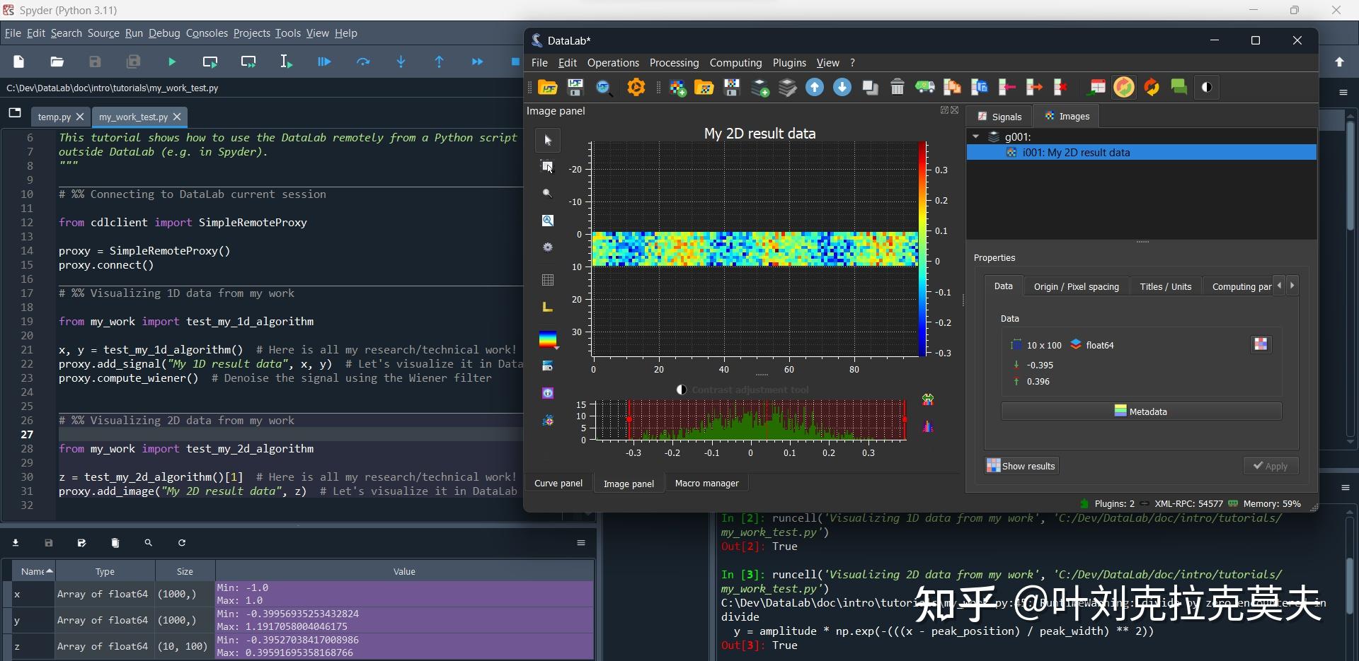 科学可视化软件介绍34 – DataLab - 知乎