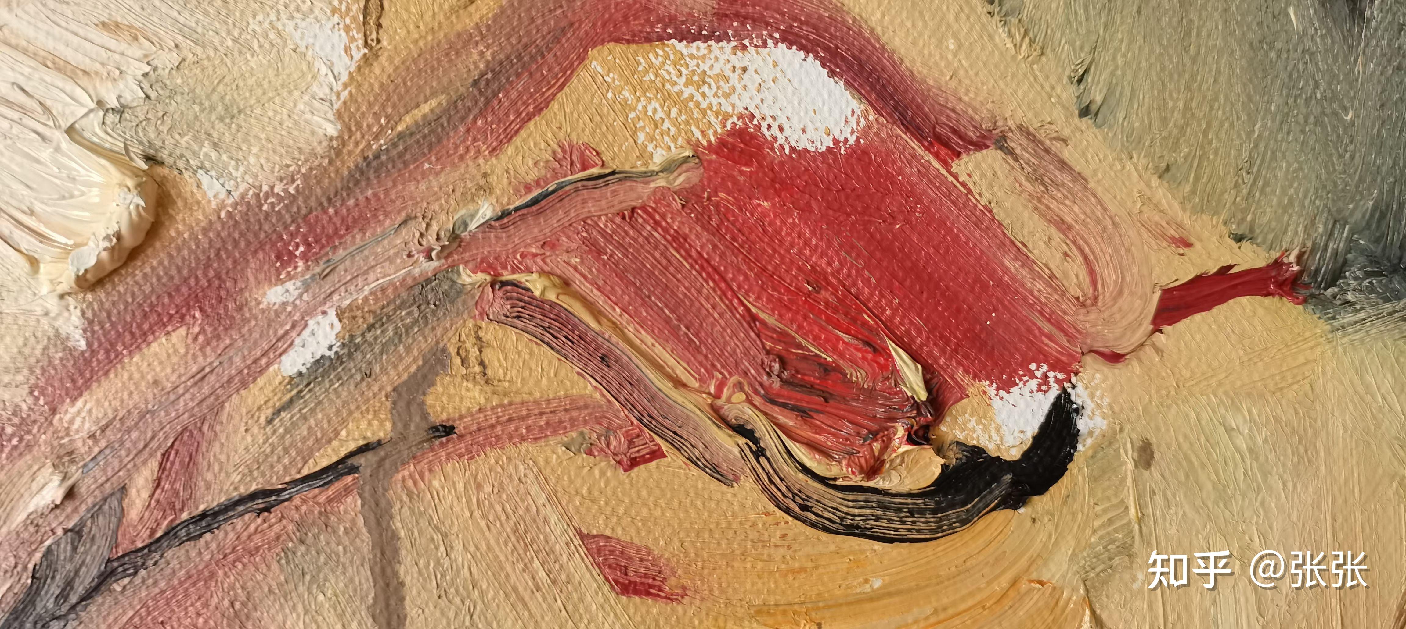 多次叠加的层次性,绘画语言暗含其中,构图依实加减,反复提炼,肌理依据