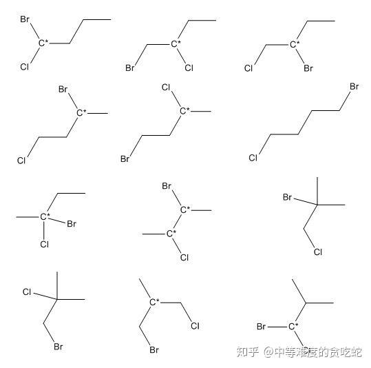 c4h8clbr同分异构体怎么写一共多少种