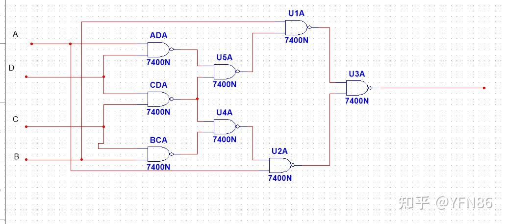 四人表决器的设计