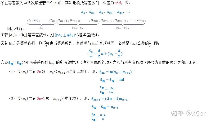 (最全面)高中数列知识&公式汇总+记忆,一文全搞定!!!(附高清无水印可打印PDF版) - 知乎