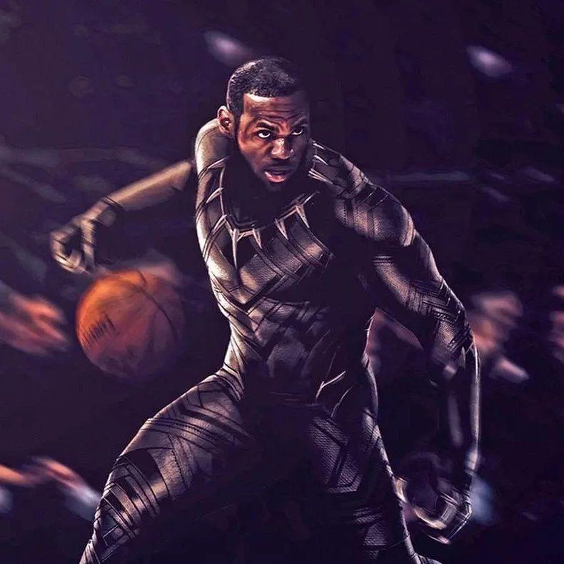 全是狠角色超级英雄版nba球星霸气海报