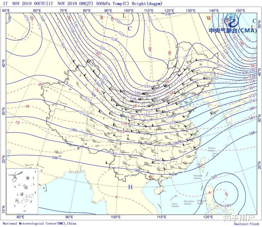 中央气象台的天气分析风场实况图的历史图片可以在哪