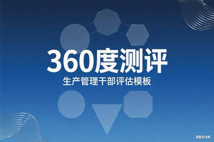 全面评估生产管理干部,这套360度测评模板解决了企业大难题! - 知乎