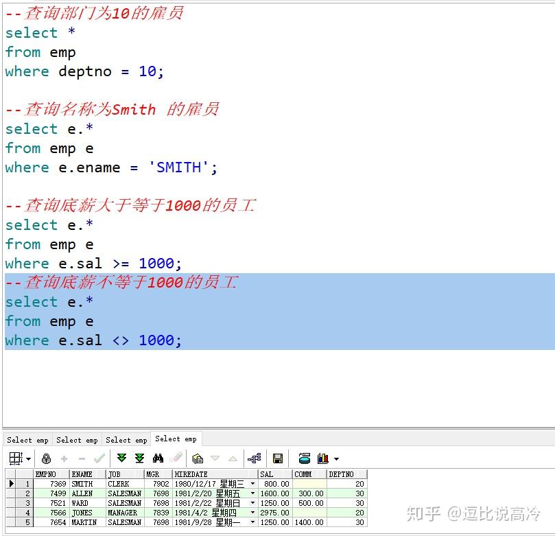 Oracle - Select 语句 - 知乎