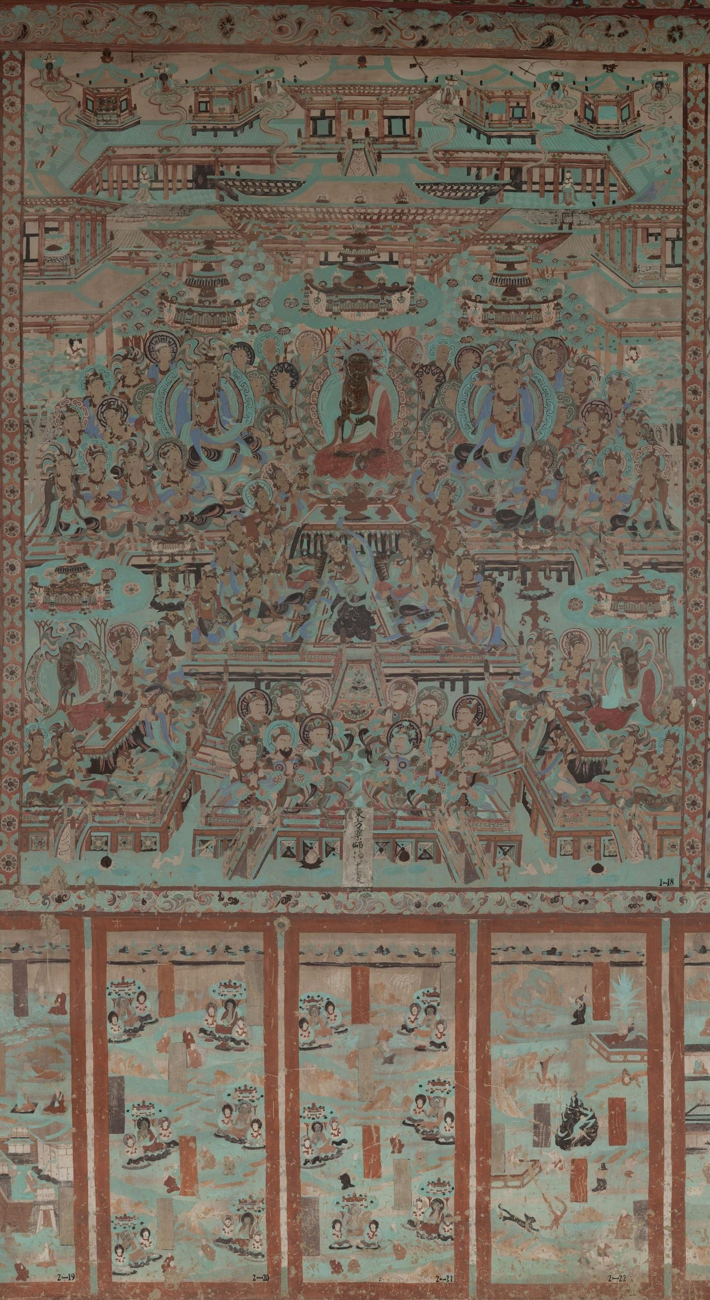 【神游千年,大美敦煌】晚唐-12窟-四壁三铺加屏风画,堂堂大观【高清大图200多幅】 - 知乎