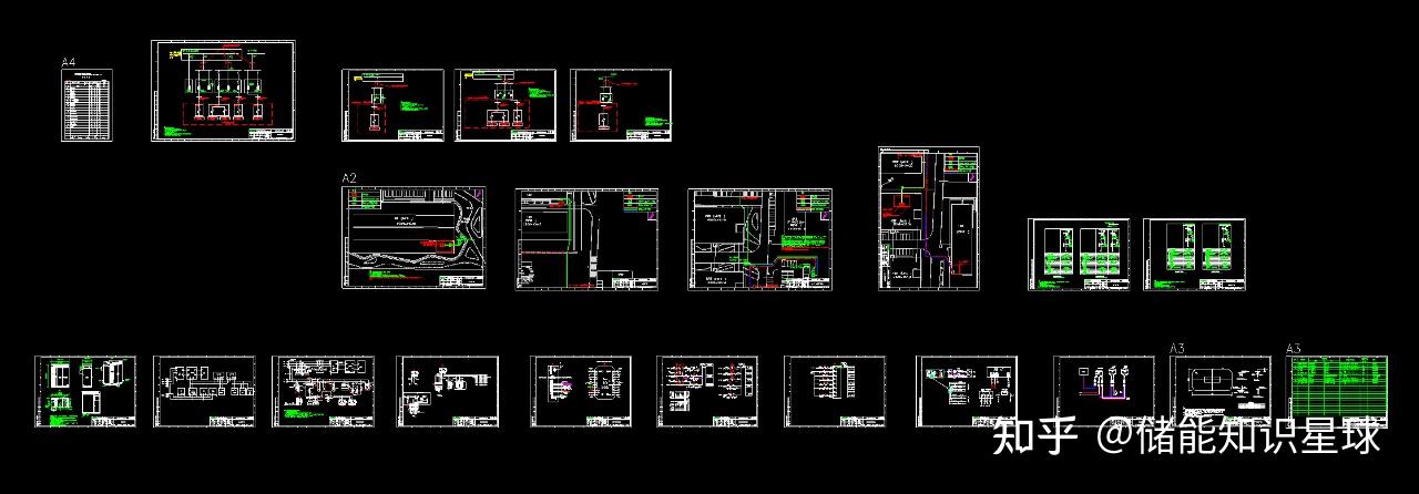全套光储充一体化项目设计CAD图纸+材料清册 - 知乎