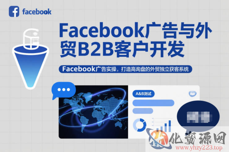 Facebook广告与外贸B2B客户开发，Facebook广告实操，打造高询盘的外贸独立获客系统