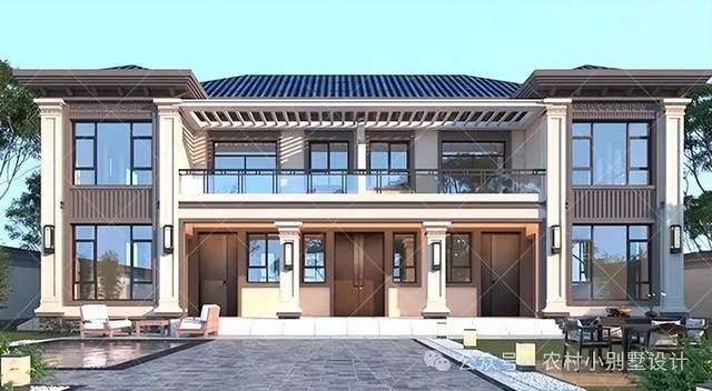 24套二层双拼兄弟农村自建房别墅，二层乡村别墅住宅自建房设计 - 知乎