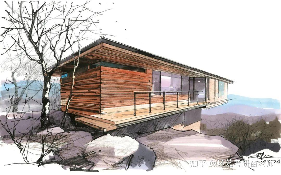 建筑-景观手绘马克笔基本技法全解！ - 知乎