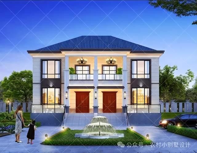 24套二层双拼兄弟农村自建房别墅，二层乡村别墅住宅自建房设计 - 知乎