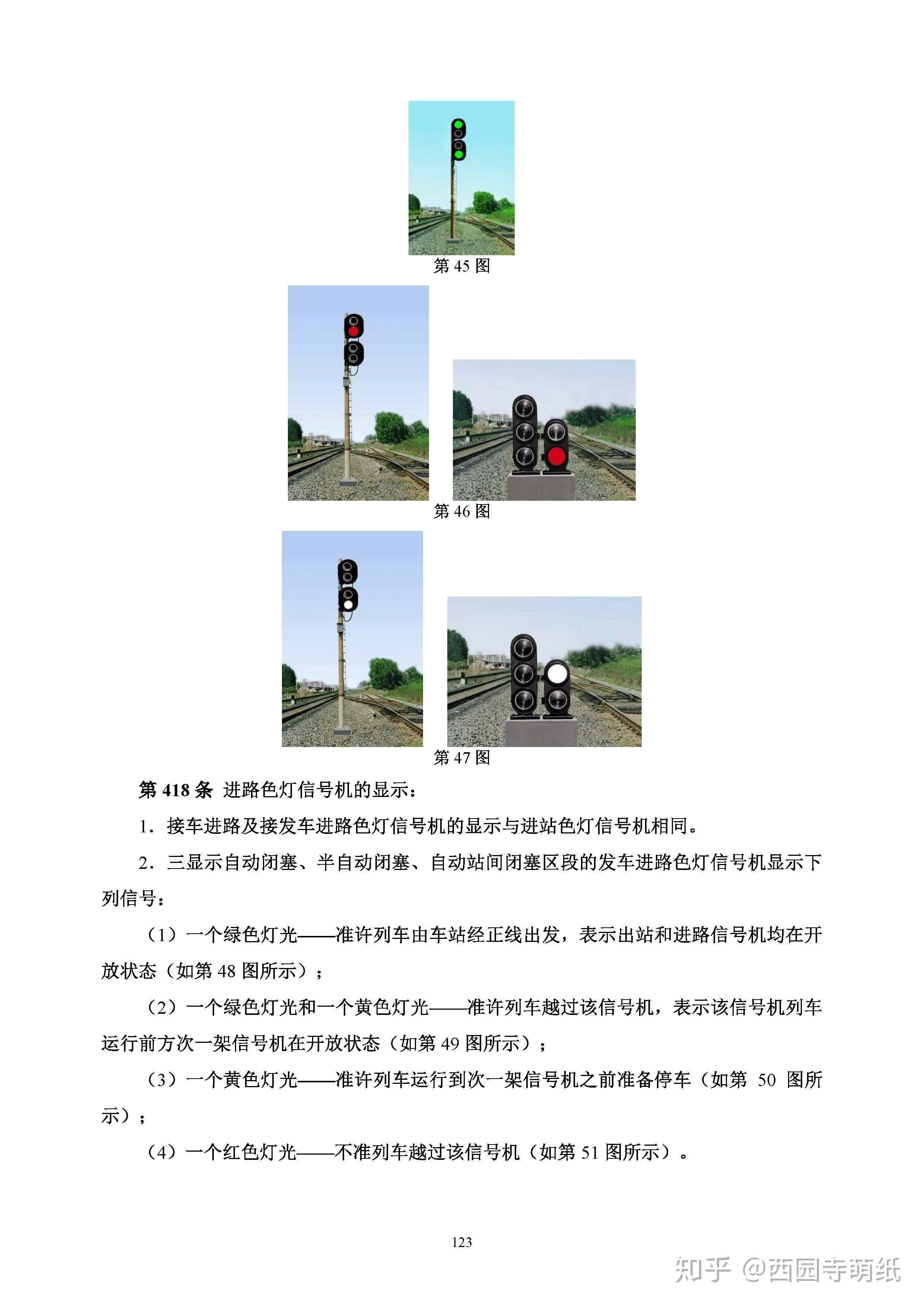 中国铁路信号灯都是什么意思