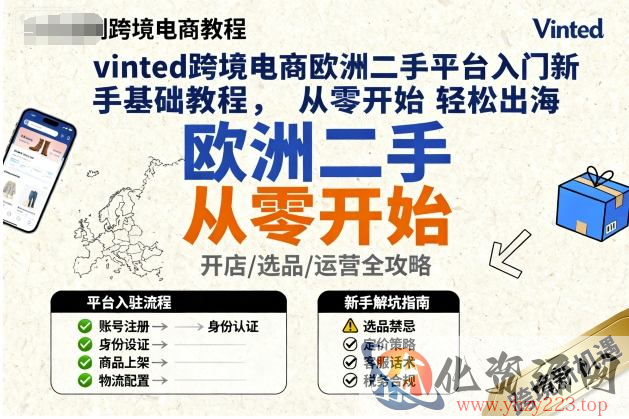 vinted跨境电商欧洲二手平台入门新手基础教程，从零开始轻松出海