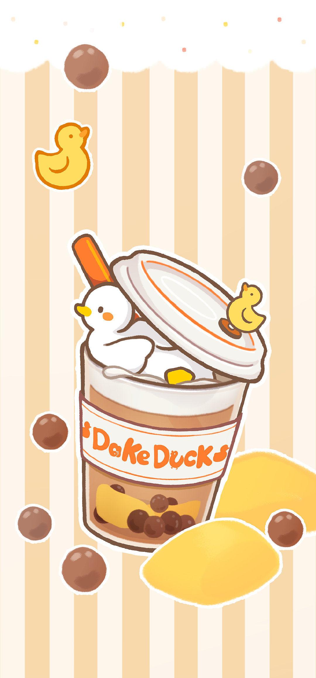 有哪些可爱又洋气的鸭子手机壁纸值得分享