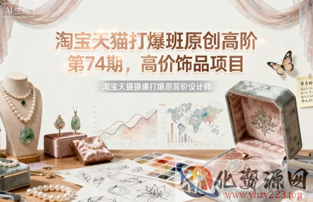 淘宝天猫打爆班原创高阶第74期，高价饰品项目