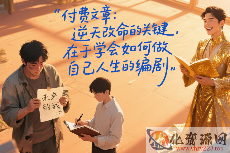 付费文章：逆天改命的关键，在于学会如何做自己人生的编剧