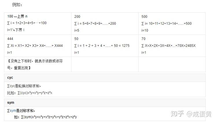 数学符号之------∑ - 知乎