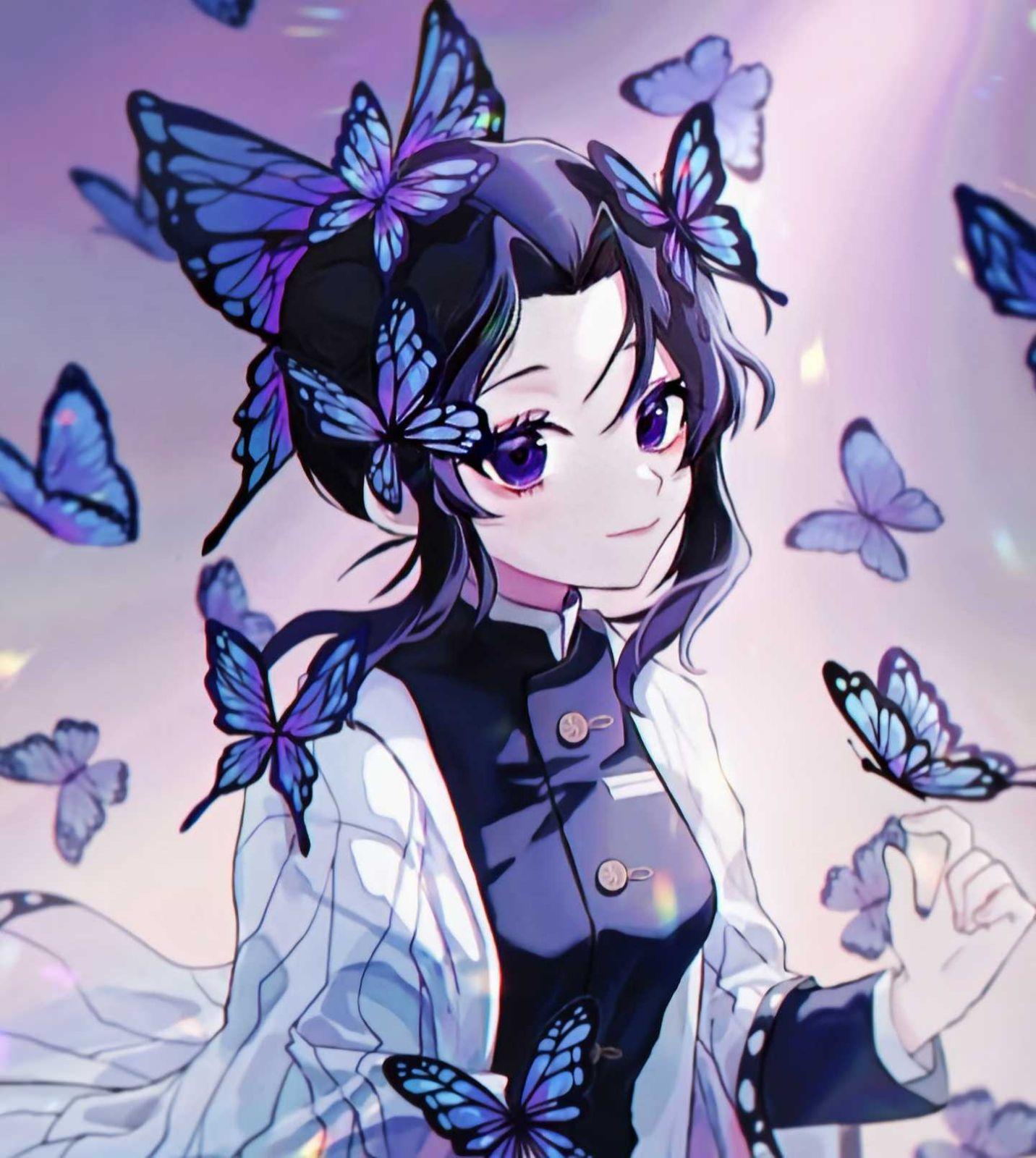 请问各位有没有一些蝴蝶忍的头像?