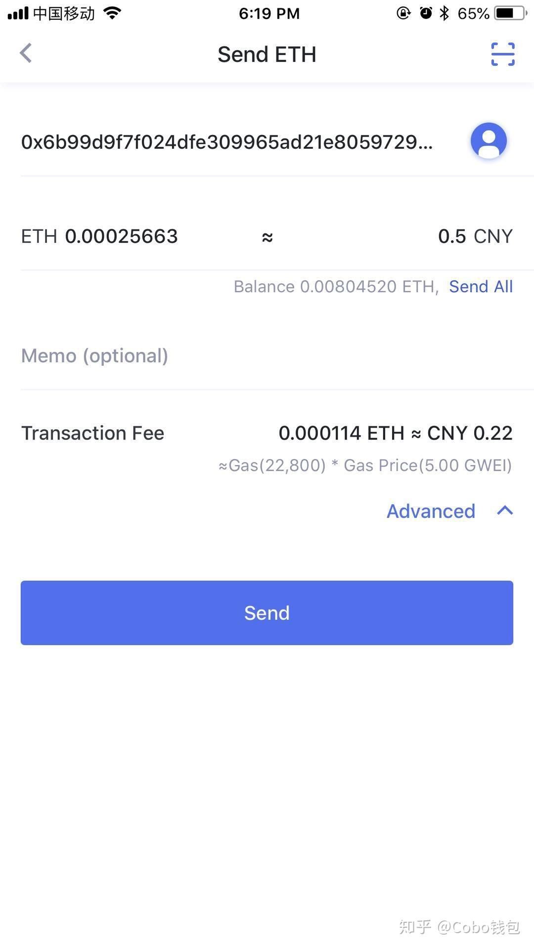 Cobo钱包——如何发送您的数字资产- 知乎