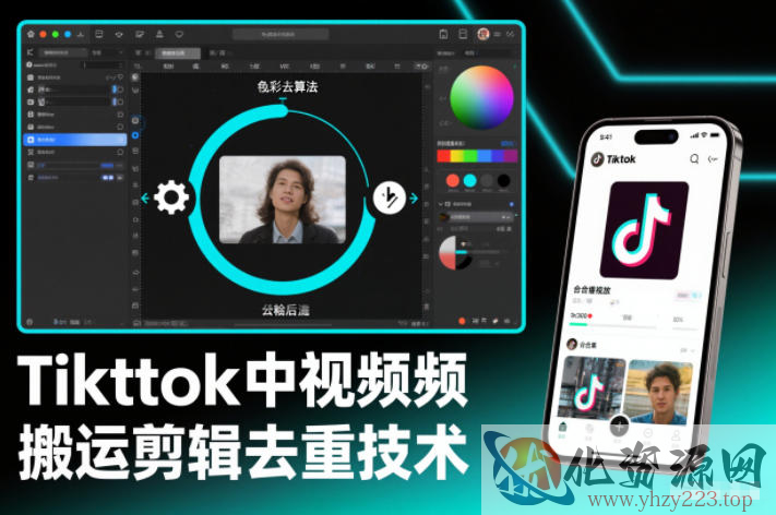 Tiktok中视频纯搬运剪辑去重技术，外来技术，自行测试