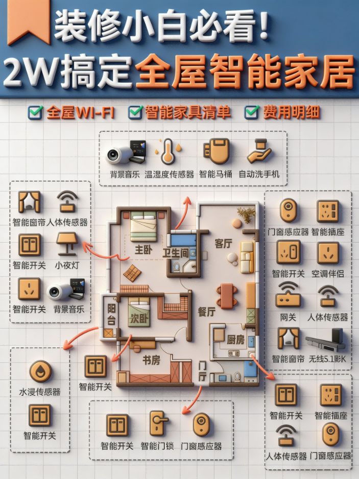 全屋智能完整清单:全空间布局 + 核心产品 + 避坑指南