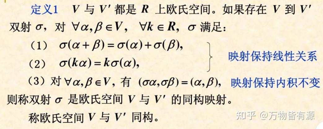 线性同构与欧氏空间同构 - 知乎